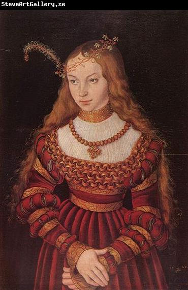 Lucas Cranach the Elder Portrat der Prinzessin Sibylle von Cleve als Braut